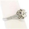 Image 8 : Antique Art Deco Platinum 0.78 ctw Old Mine Cut Diamond Filigree Engagement Ring