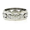 Image 4 : Antique 14k White Gold 0.20 ctw Diamond 7mm Eternity Band Ring