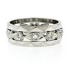 Image 6 : Antique 14k White Gold 0.20 ctw Diamond 7mm Eternity Band Ring