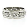 Image 7 : Antique 14k White Gold 0.20 ctw Diamond 7mm Eternity Band Ring