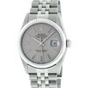 Image 2 : Rolex Mens Stainless Steel Slate Grey Index Datejust Jubilee Band Datejust Wrist