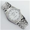 Image 3 : Rolex Mens White Index White Gold Fluted Bezel Datejust Wristwatch