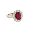 Image 1 : 2.15 ctw Ruby & Diamond Ring - 14KT White Gold