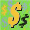 Image 2 : Dollar Signs (Green Italic) by Steve Kaufman (1960-2010)