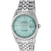 Image 2 : Rolex Mens Stainless Steel Ice Blue Diamond 36MM Datejust Wristwatch