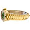 Image 6 : Rolex Ladies 18K Yellow Gold Green Vignette Diamond And Emerald President Wristw
