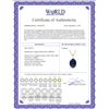 Image 2 : Genuine 8.5 ctw Sapphire Necklace 14KT Yellow Gold - REF-64T7A