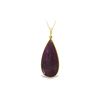 Image 1 : Genuine 20 ctw Ruby Necklace 14KT Yellow Gold - REF-73R5P