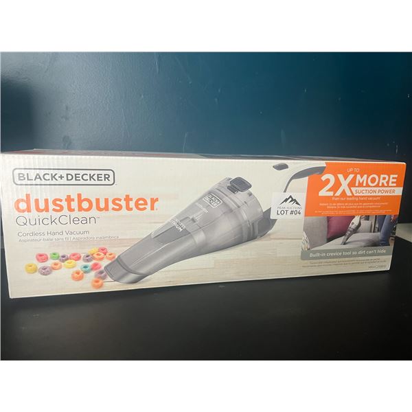Lot of 1 Black and Decker Dustbuster Quick Clean Cordless Hand Vacuum