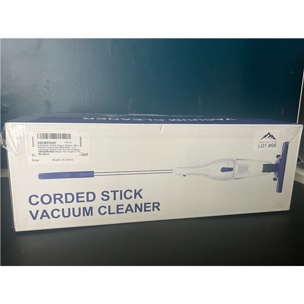 Lot of 1 Intercleaner Corded Stick Vacuum Cleaner