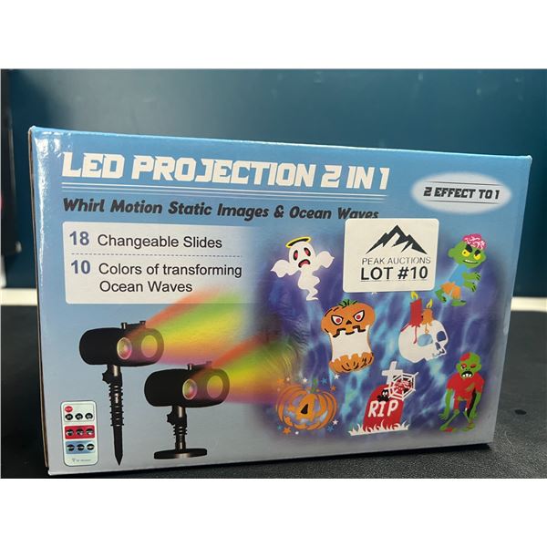 Lot of 1 LED Motion Projector for Outdoors - Holiday Designs/Patterns