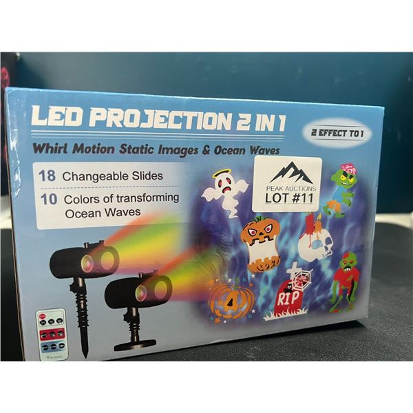 Lot of 1 LED Motion Projector for Outdoors - Holiday Designs/Patterns