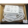 Image 1 : Lot of 1 Power Strip/Surge Protector w/ Mutliple Outlets & USB Ports