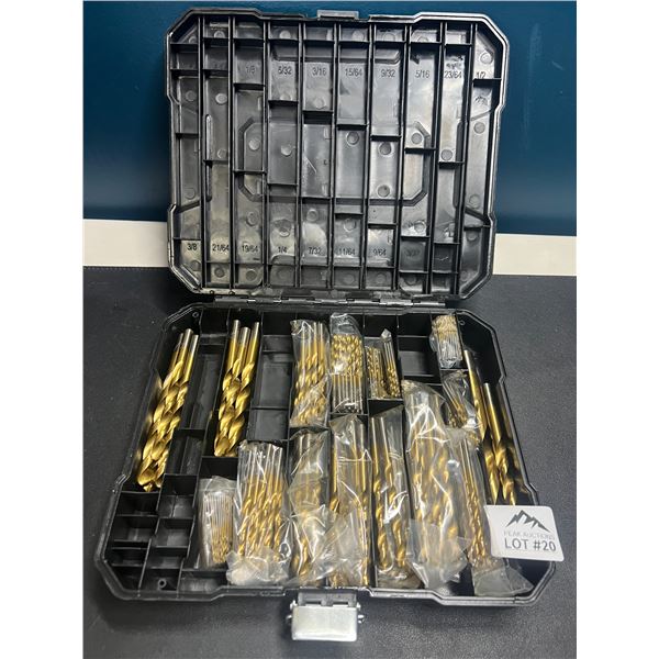 Lot of 1 Assorted Drill Bit Tool Set w/ Multiple Sized Drill Bits