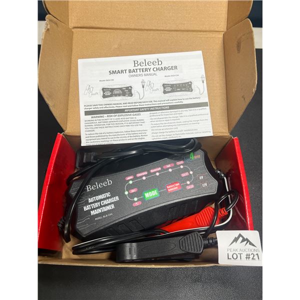 Lot of 1 Smart Automatic Battery Charger & Maintainer
