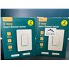 Image 1 : Lot of 2 3-Way Smart Dimmer Light Switches (2pcs per box)
