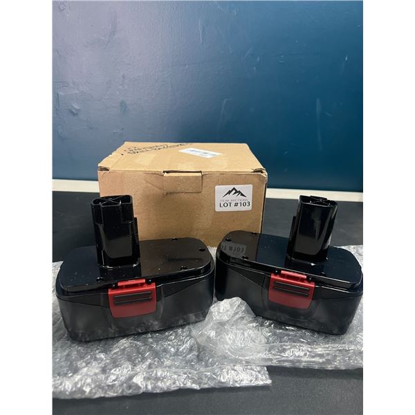 Lot of 2 Aftermarket Craftsman Drill Batteries