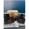 Image 1 : Lot of 2 Aftermarket Craftsman Drill Batteries