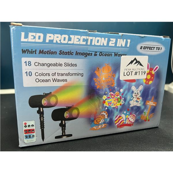 Lot of 1 LED Motion Projector for Outdoors - Holiday Designs/Patterns