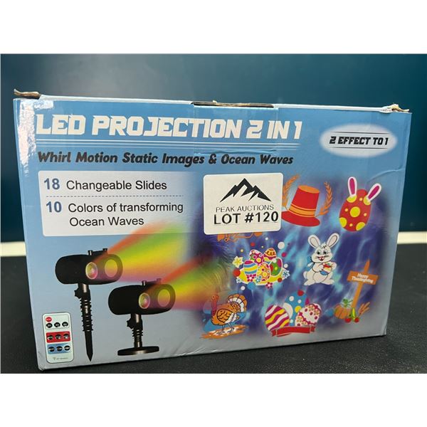 Lot of 1 LED Motion Projector for Outdoors - Holiday Designs/Patterns