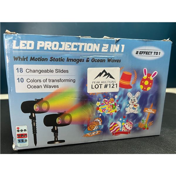 Lot of 1 LED Motion Projector for Outdoors - Holiday Designs/Patterns