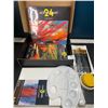 Image 1 : Lot of 1 Magicfly 24PC Acrylic Paint Set w/ 24 Colours, Brushes, 3 Canvases, 1 Palette, & More