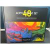 Image 2 : Lot of 1 Magicfly 24PC Acrylic Paint Set w/ 24 Colours, Brushes, 3 Canvases, 1 Palette, & More