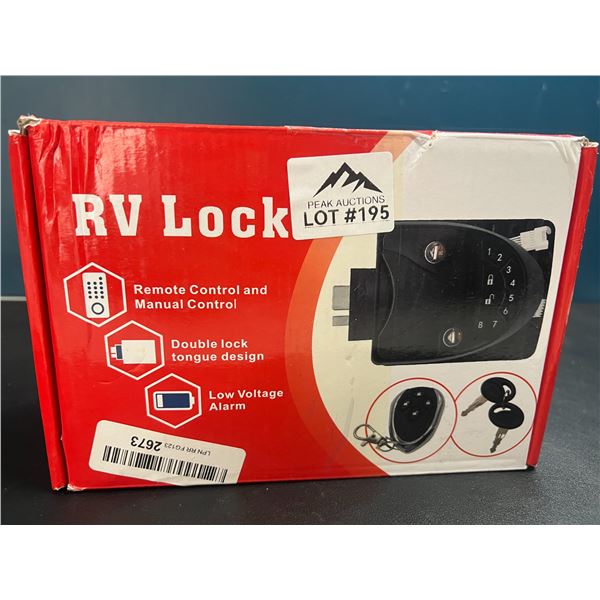 Lot of 1 RV Lock w/ Remote Control & Manual Control