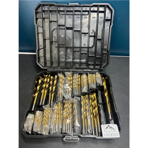 Lot of 1 Drill Bit Tool Set w/ Multiple Sized Drill Bits