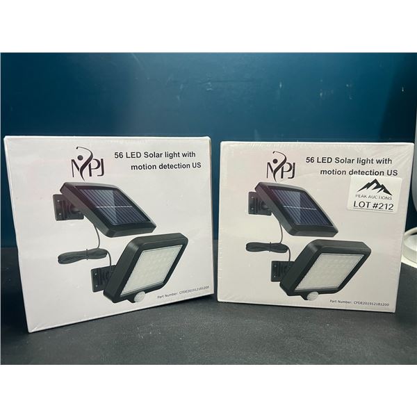Lot of 2 LED Solar Lights w/ Motion Sensor Detection