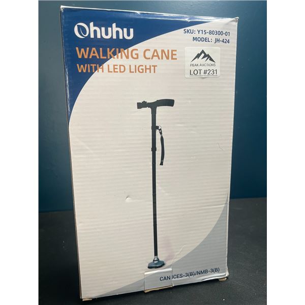 Lot of 1 Walking Cane w/ LED Light