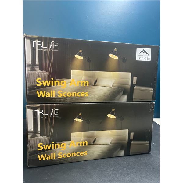 Lot of 2 Wall Sconce Lights