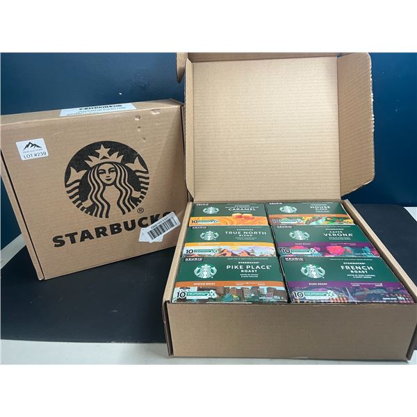 Lot of 2 Starbucks K-Cup Variety Packs - 60 k-cups per box (6 different flavors)