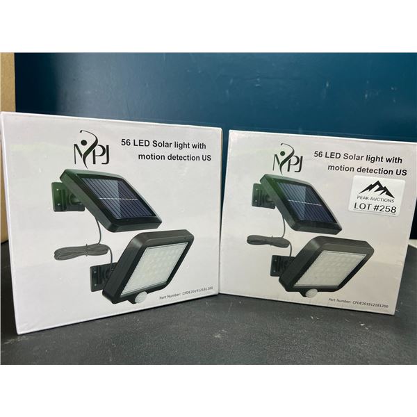Lot of 2 LED Solar Lights w/ Motion Sensor Detection
