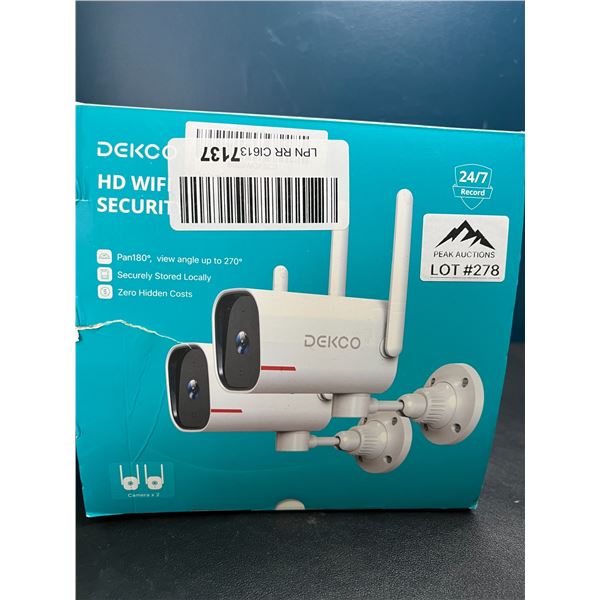 Lot of Dekco HD WiFi Security Cameras - 2PACK