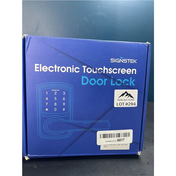 Lot of 1 Signtek Electronic Touchscreen Door Lock
