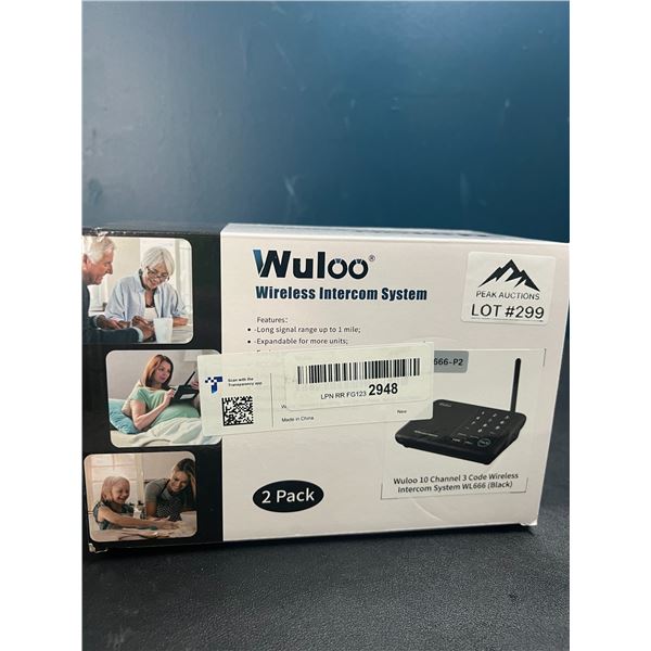 Lot of 1 Wuloo Wireless Intercom System