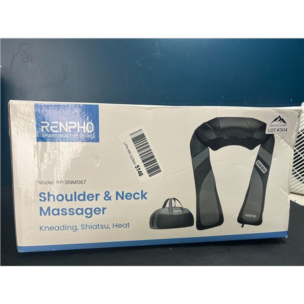 Lot of 1 Renpho Shoulder & Neck Massager w/ Heat & Kneading