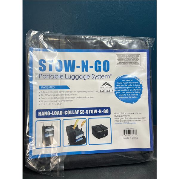 Lot of 1 Stow-N-Go Portable Luggage System