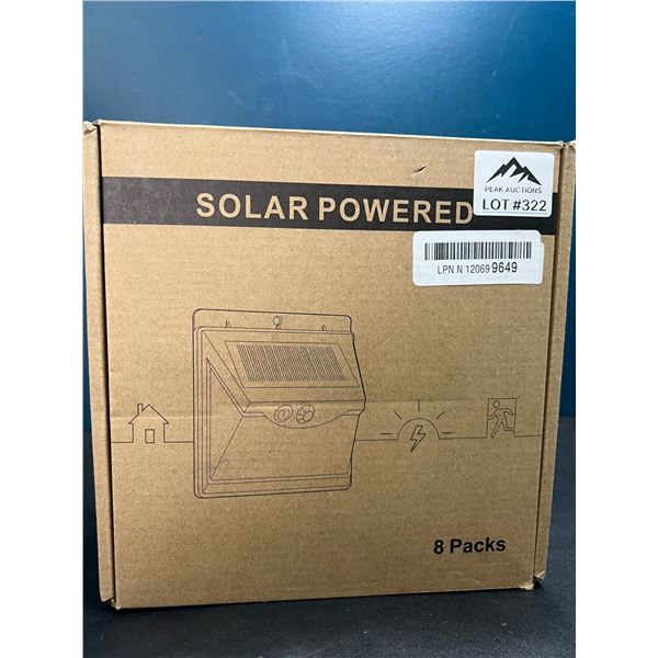 Lot of Solar Powered Lights (8pack) w/ Motion Sensor - Waterproof
