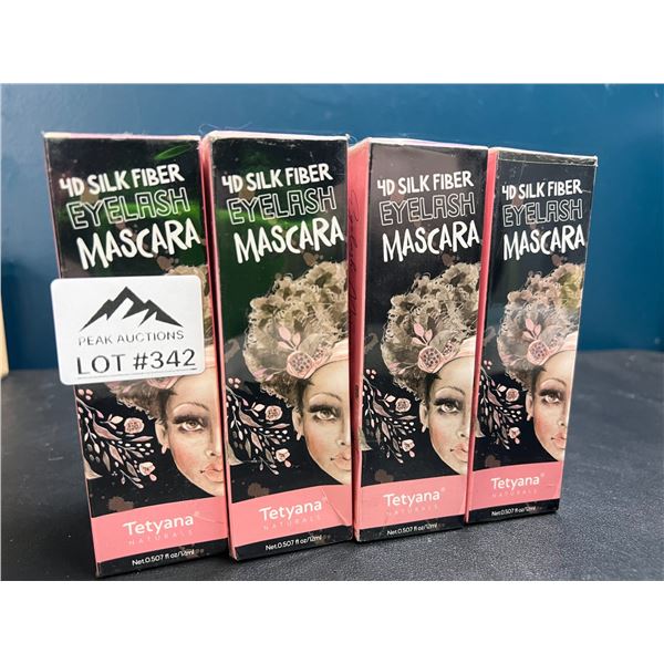 Lot of 4 4D Silk Fiber Eyelash Mascara