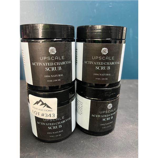 Lot of 4 Upscale Activated Charcoal Scrub