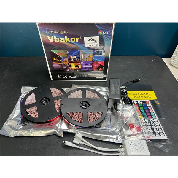 Lot of 1 LED Strip Light Kit w/ Remote Control - 32FT Length