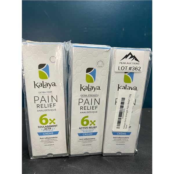 Lot of 3 Kalaya Pain Relief Analgesic Cream