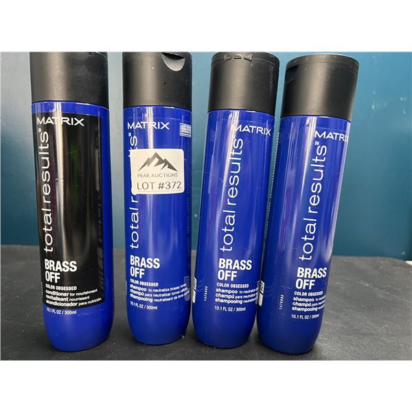 Lot of 4 Matrix Total Results Brass Off - Shampoo/Conditioner