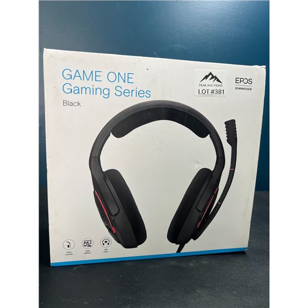 Lot of 1 EPOS Game One Gaming Series Open Acoustic Gaming Headset