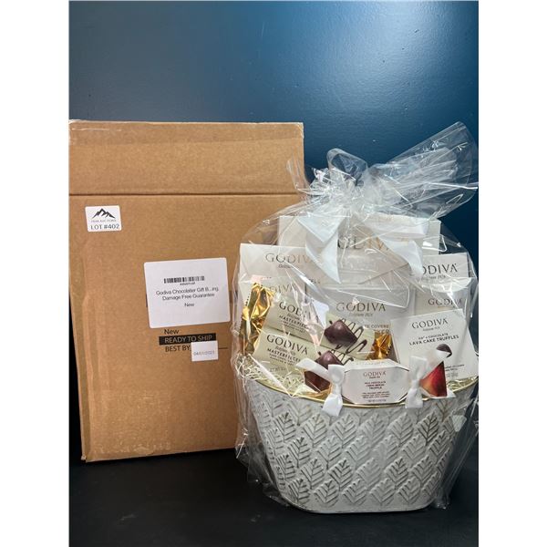 Lot of 1 Godiva Chocolatier Premium Gift Basket Set