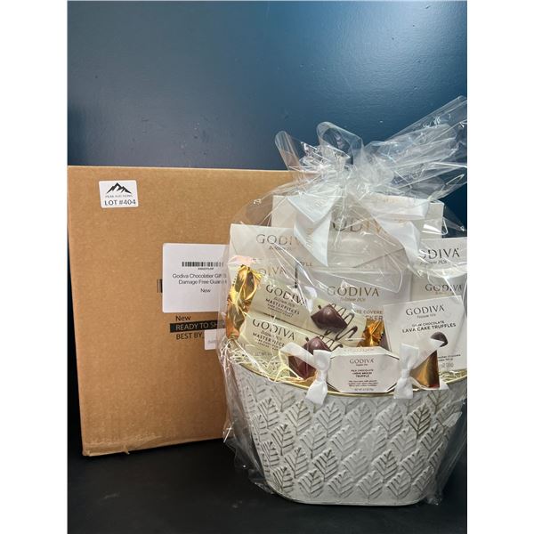 Lot of 1 Godiva Chocolatier Premium Gift Basket Set