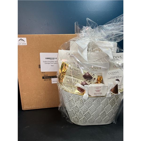 Lot of 1 Godiva Chocolatier Premium Gift Basket Set