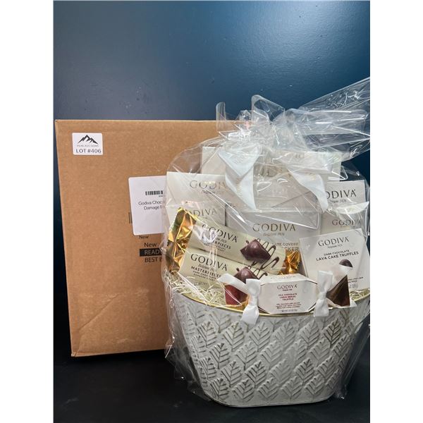 Lot of 1 Godiva Chocolatier Premium Gift Basket Set